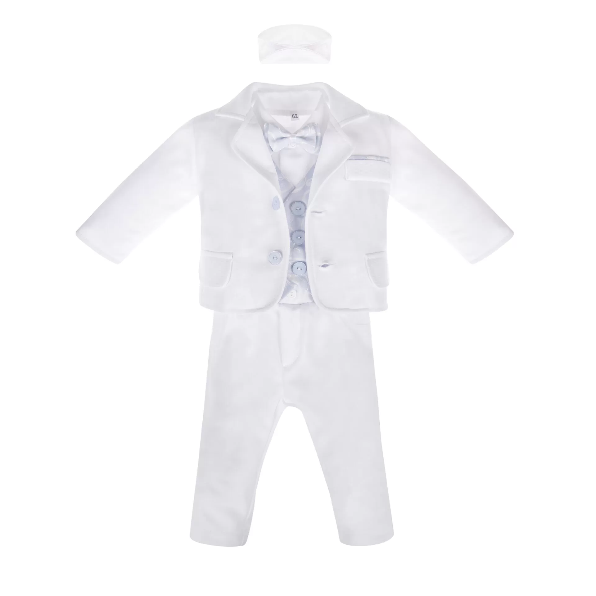 Garnitur do chrztu biały